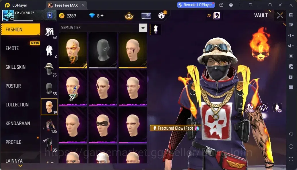 Free Fire Accounts Indonesia | 1 EVO (WOODPECKER-MAJESTIC PROWLER Lv4)| M1887- HAND OF HOPE| Electrify Bunny Backpack 10