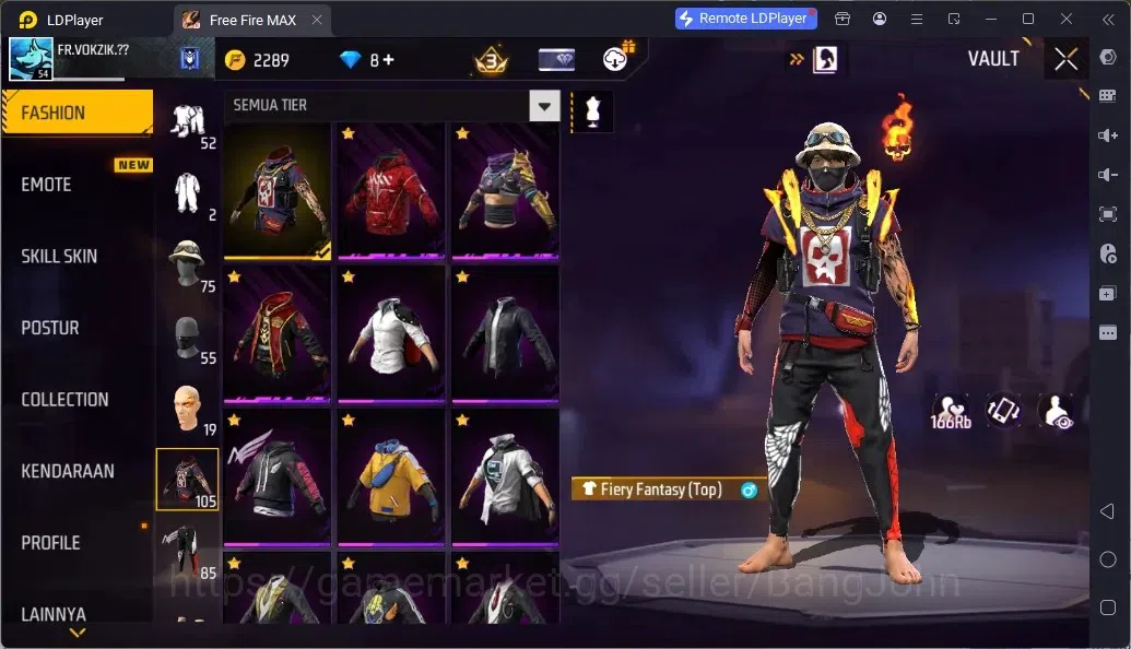 Free Fire Accounts Indonesia | 1 EVO (WOODPECKER-MAJESTIC PROWLER Lv4)| M1887- HAND OF HOPE| Electrify Bunny Backpack 11