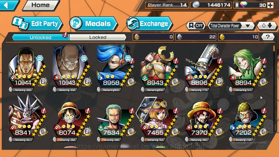 One Piece Bounty Rush Accounts Global | 2EX | 2MAX | Borsalino, St.EthanbaronV.Nu image 6