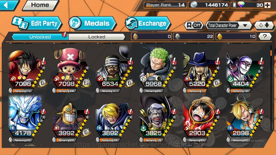 One Piece Bounty Rush Accounts Global | 2EX | 2MAX | Borsalino, St.EthanbaronV.Nu image 7