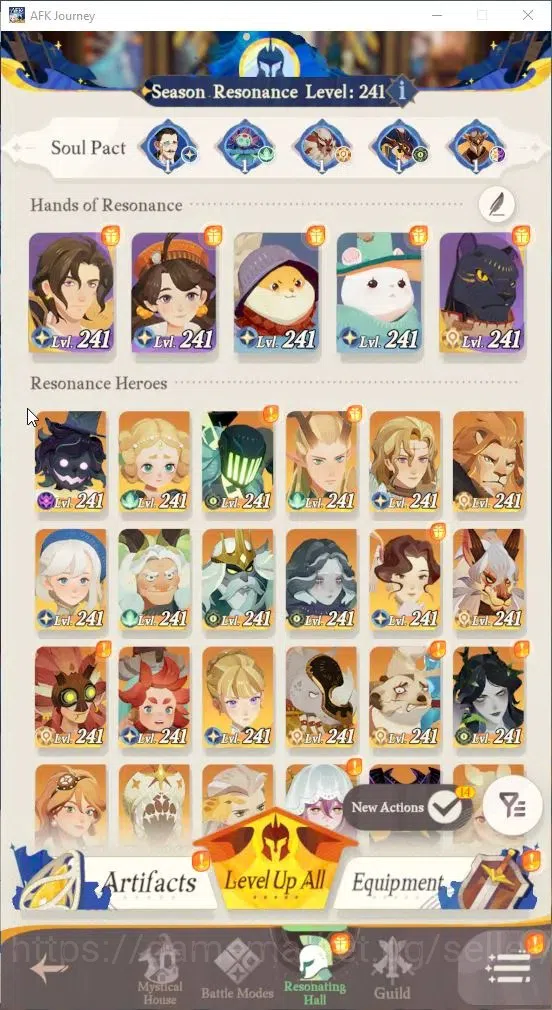AFK Journey Accounts GLOBAL S468|Ready Gacha|7 Hero Selector|29 S Char image 1