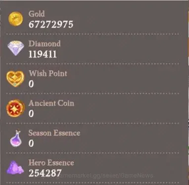 AFK Journey Accounts GLOBAL S468|Ready Gacha|7 Hero Selector|29 S Char image 11