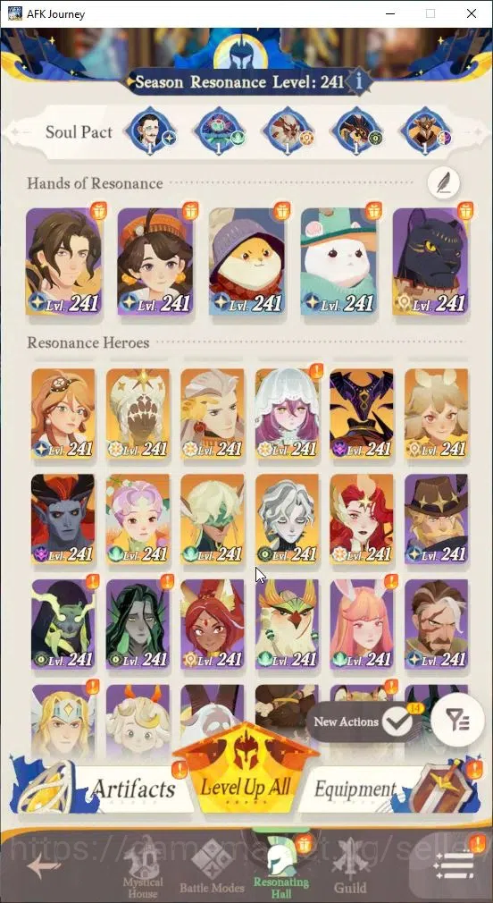 AFK Journey Accounts GLOBAL S468|Ready Gacha|7 Hero Selector|29 S Char image 2