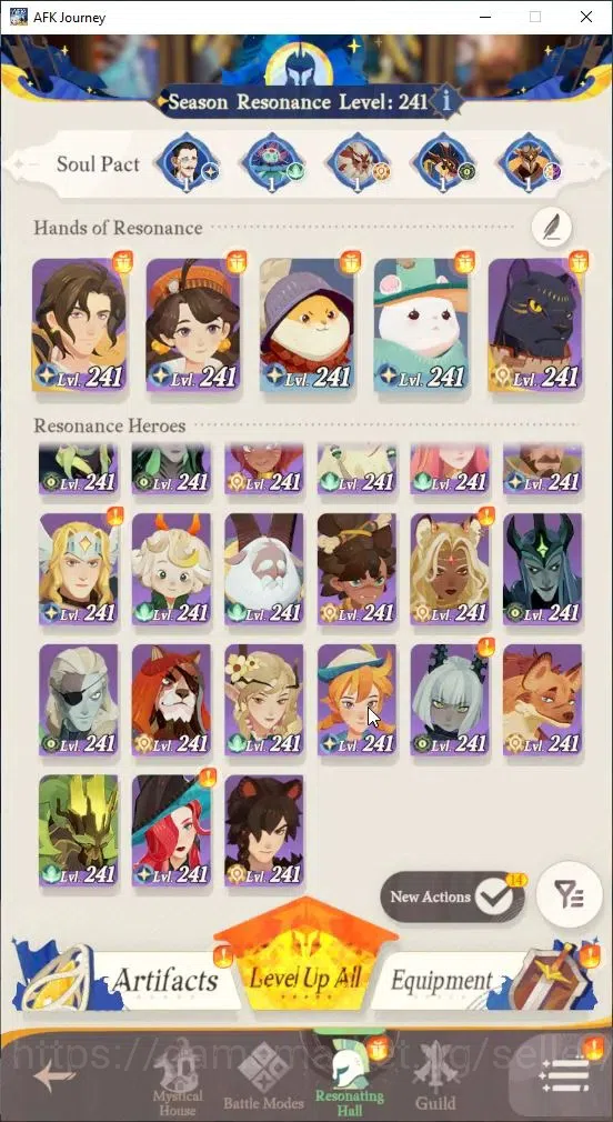 AFK Journey Accounts GLOBAL S468|Ready Gacha|7 Hero Selector|29 S Char image 3