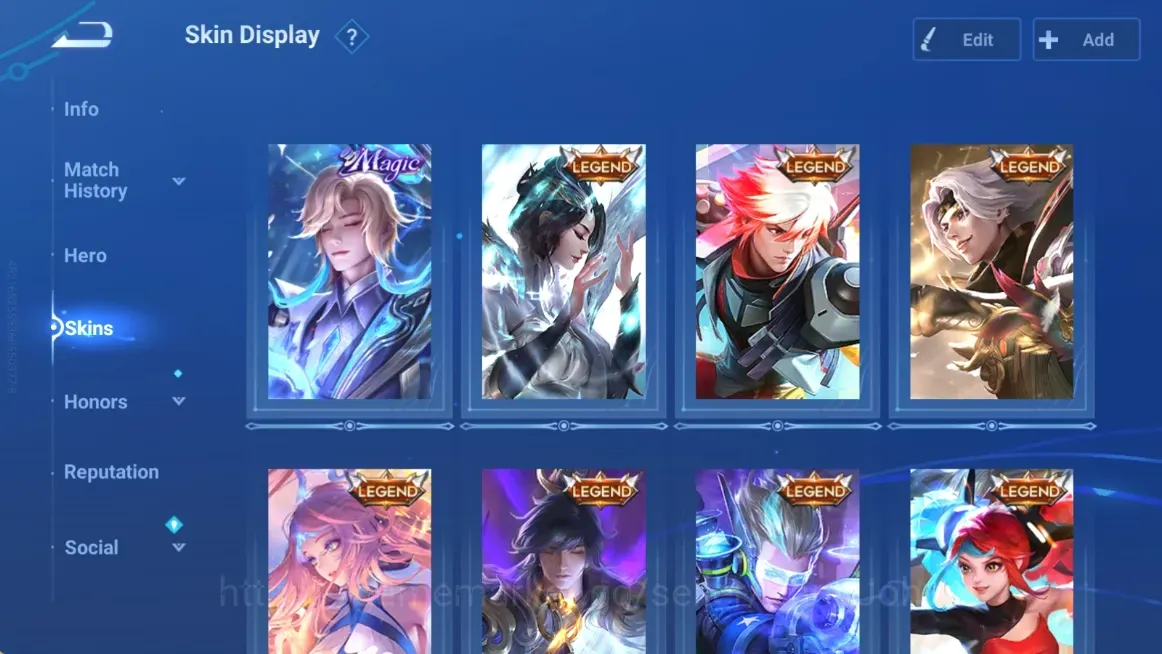 Honor of Kings Accounts Rare Skin Global|115H 237S| Magic Cirrus| Legend:Consort Yu,Lam,Yao,Butterfly,Li Xin,Di 1