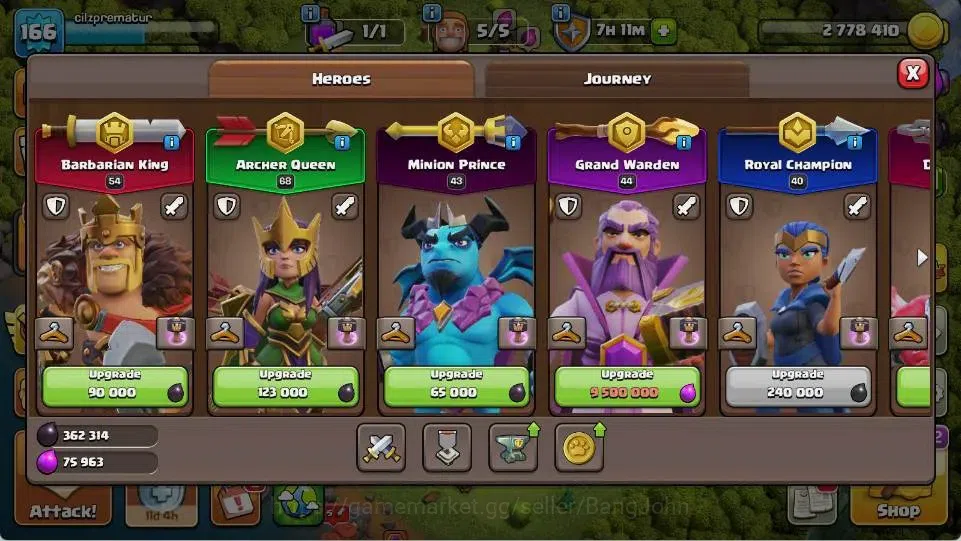 Clash of Clans Accounts Global |TH 16-BH 10|LVL 166| AQ 68 ,MP 43 ,GW 44 , image 7