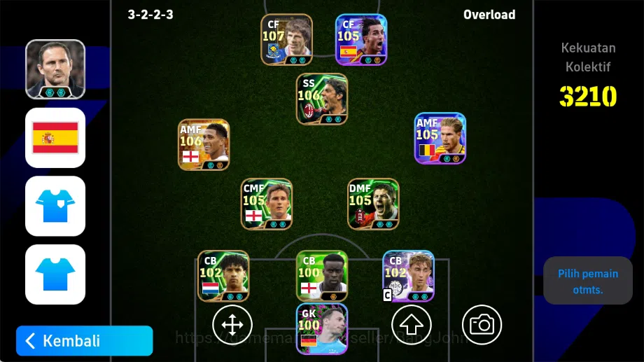 eFootball Accounts Others Mobile|PW 3210|Big T Bellingham, Showtime Bruyne+Torres, Epic Rui Costa+Lampard 1