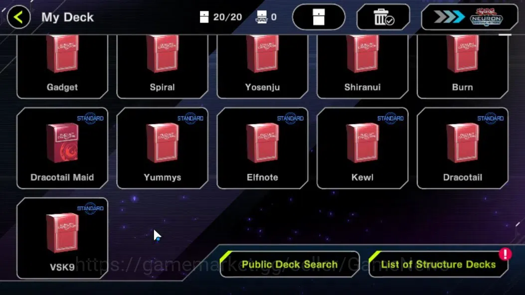 Yu-Gi-Oh! Master Duel Accounts Android|Lv 18 | 20 Deck | Kewl, VSK9, Yummys, Drac image 3