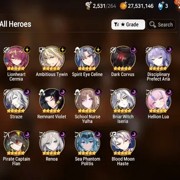 Epic Seven Accounts High-End Global Unverif|Mor37|14ML(School NYulha,DP Aria,SP