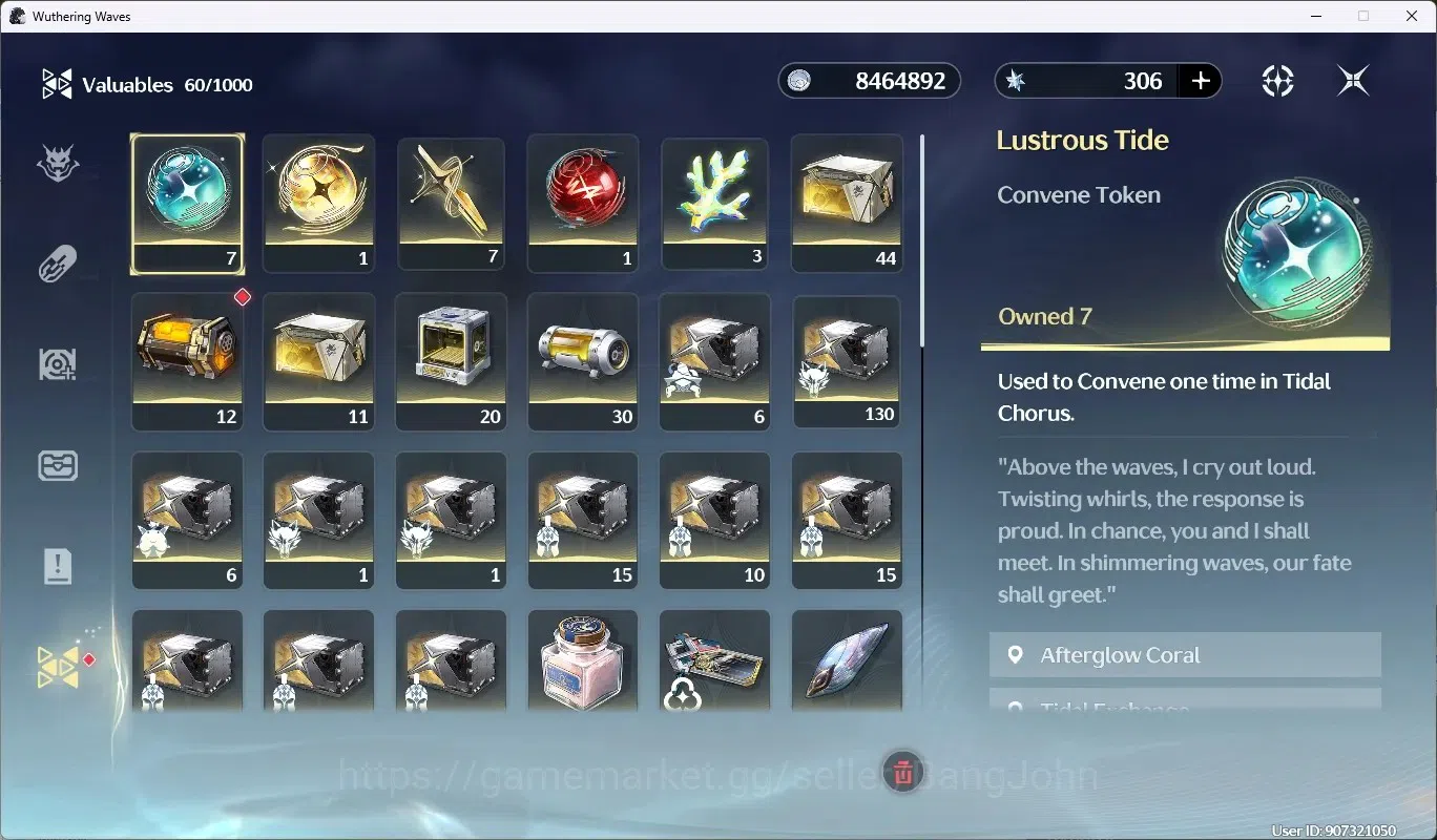 Wuthering Waves Accounts SEA|UL 63|Rank 7|3 Char Limited[Hiyuki,LuukHerssen image 14