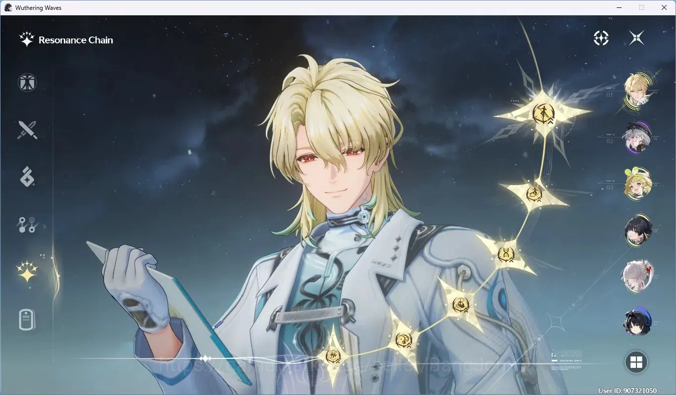 Wuthering Waves Accounts SEA|UL 63|Rank 7|3 Char Limited[Hiyuki,LuukHerssen image 3