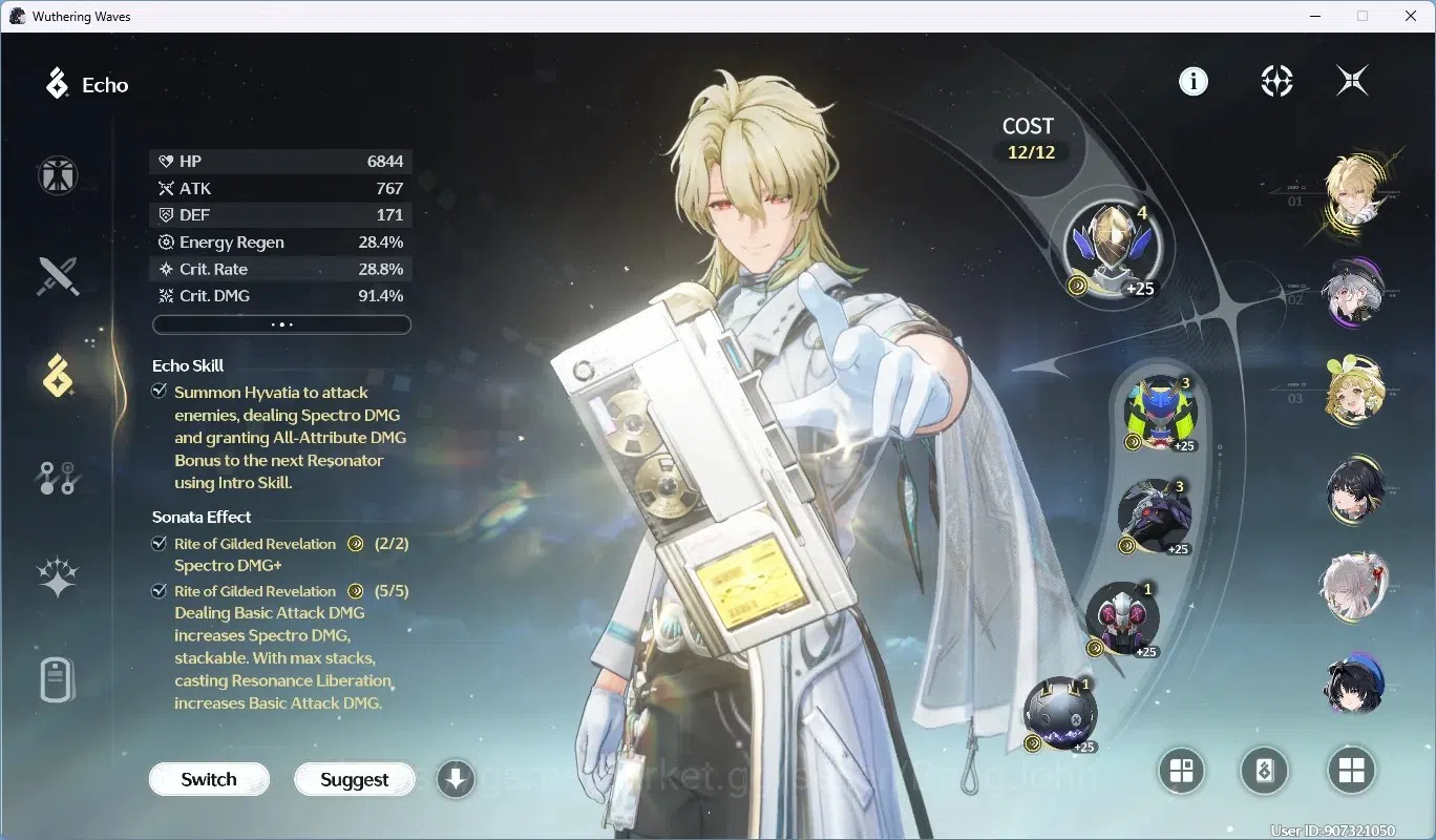 Wuthering Waves Accounts SEA|UL 63|Rank 7|3 Char Limited[Hiyuki,LuukHerssen image 5