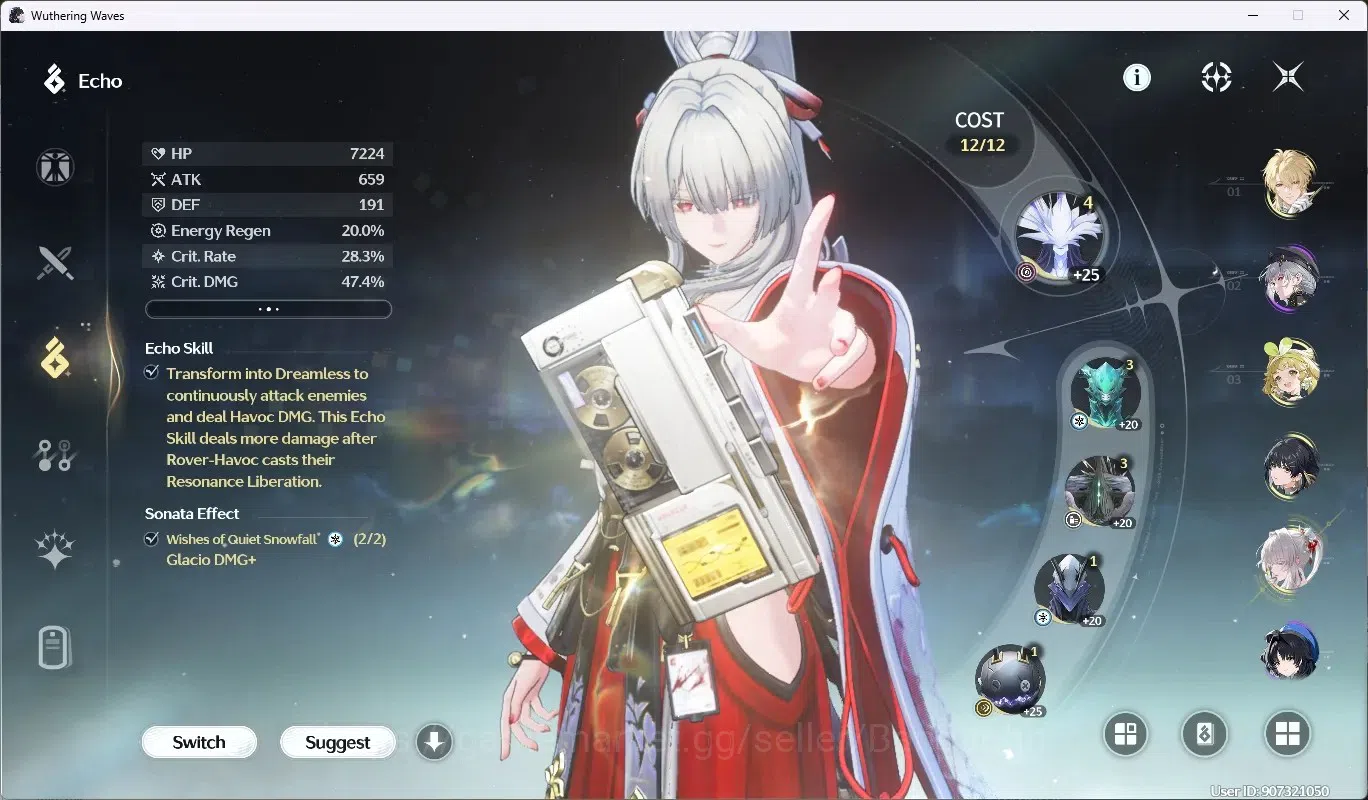 Wuthering Waves Accounts SEA|UL 63|Rank 7|3 Char Limited[Hiyuki,LuukHerssen image 6