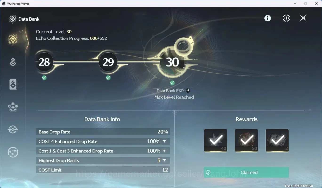 Wuthering Waves Accounts SEA|UL 63|Rank 7|3 Char Limited[Hiyuki,LuukHerssen image 7