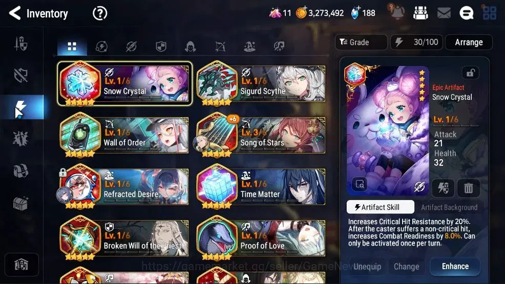 Epic Seven Accounts GLOBAL UnVerif|New Era|5 ML(Rhianna & Luciella,Zio image 16