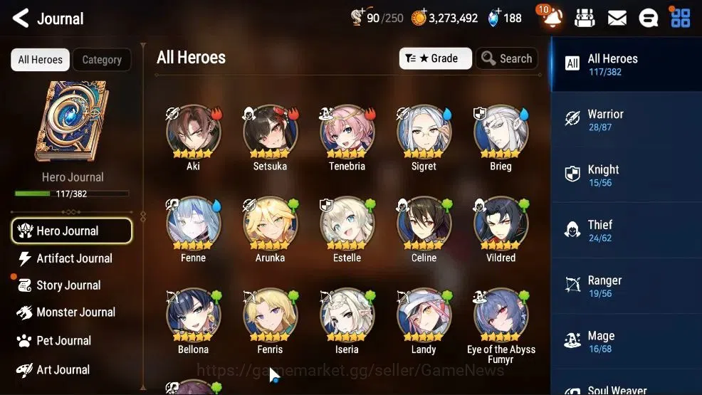 Epic Seven Accounts GLOBAL UnVerif|New Era|5 ML(Rhianna & Luciella,Zio image 7