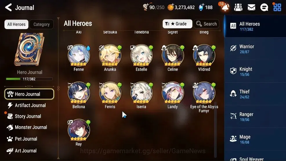 Epic Seven Accounts GLOBAL UnVerif|New Era|5 ML(Rhianna & Luciella,Zio image 8