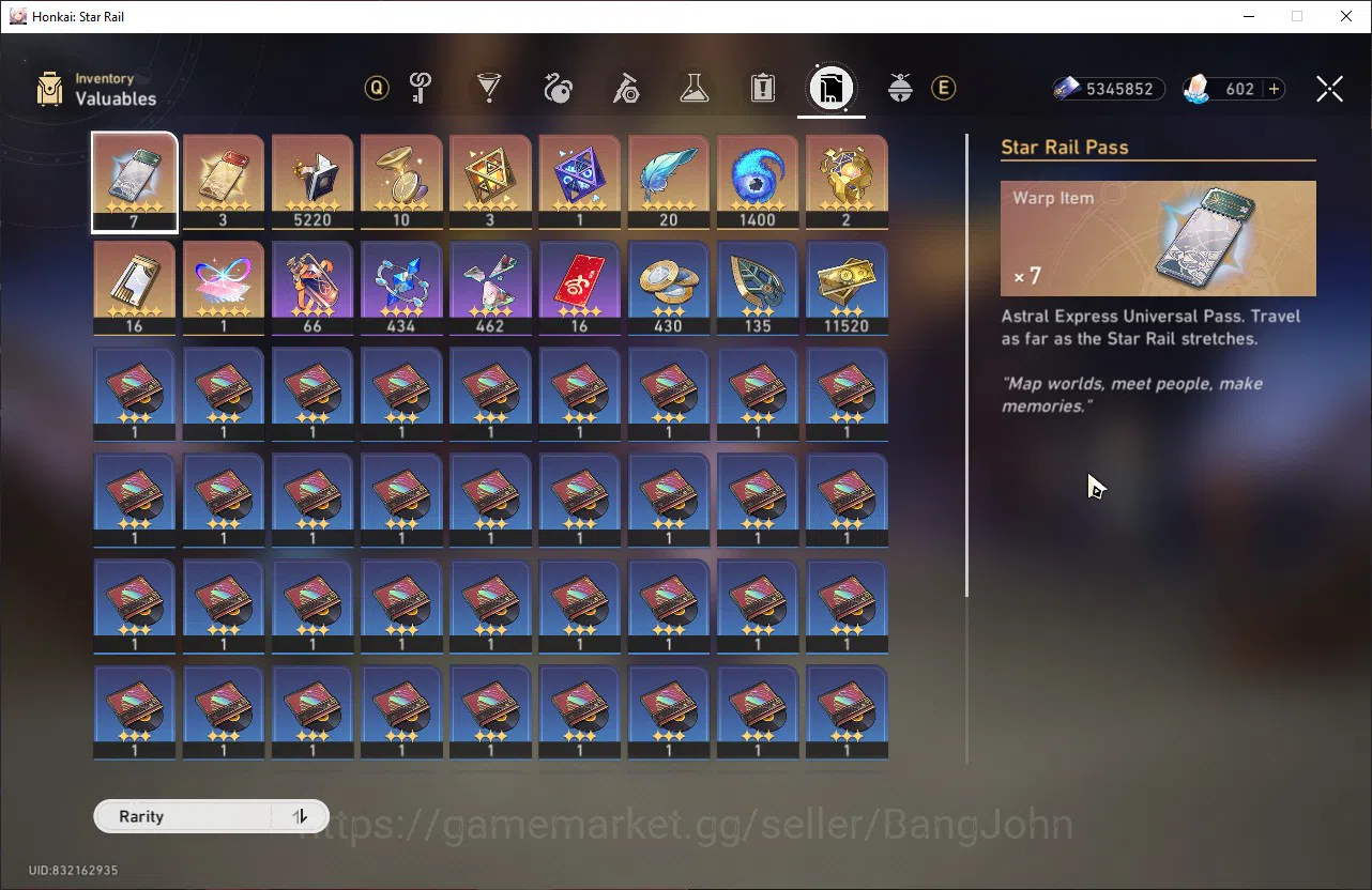 Honkai Star Rail Accounts ASIA | TL 65 | 12 Limit | 3 Golden Ticket | Hysile image 5