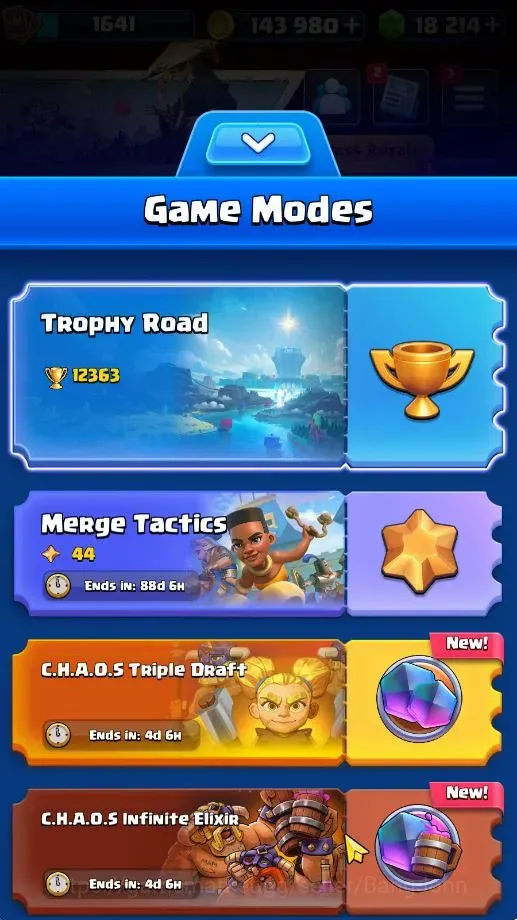 Buy Clash Royale Accounts - Trophy 12363 | CL 1641 | KTL 16