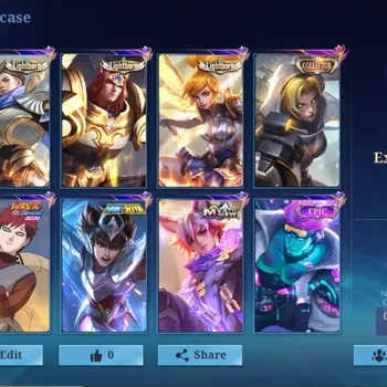 Mobile Legends: Bang Bang Accounts Collector Global|138Hero|199Skin|Expert|Lightborn Alucard Tigreal Fanny|Gaara|Collector