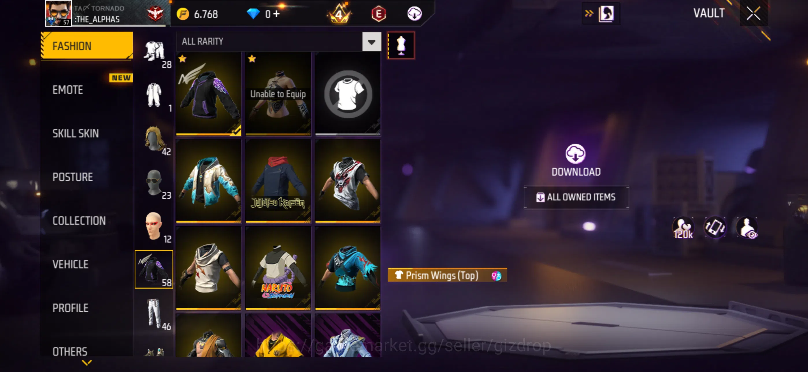 Free Fire Accounts Cobra Lvl 57 acc | 5 evos | 1 maxed | Dope emote | image 4