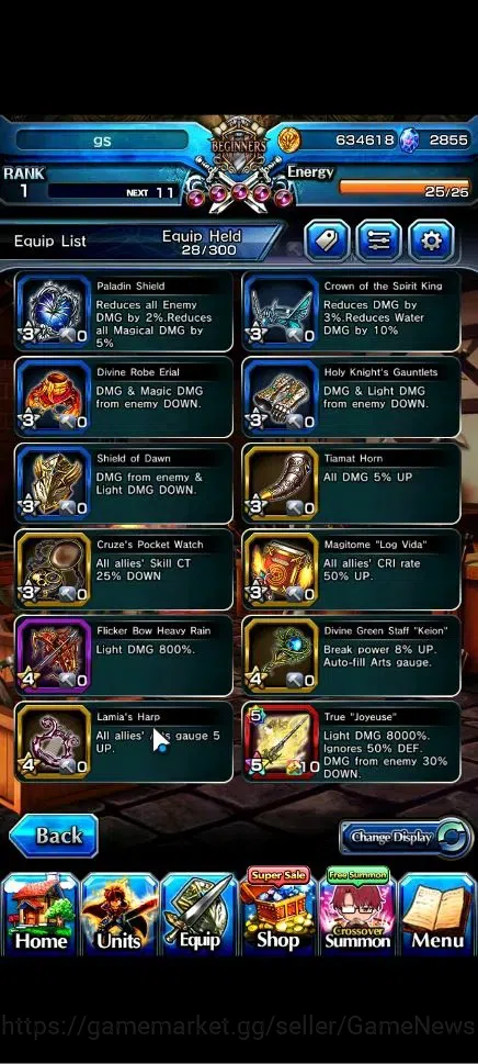Grand Summoners Accounts Global|Rank 1|2855 cc Ready Gacha|2 Ascend| Summer image 7