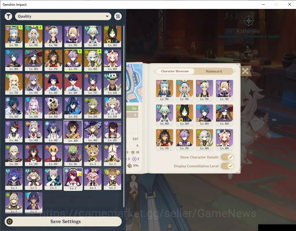 Genshin Impact Accounts End Game ASIA |AR 56 |4 Limited + 3 (*5Wep) |Ineffa+Sign,Durin,Mualani,Nahida |Starcaller Watch |Mc 1
