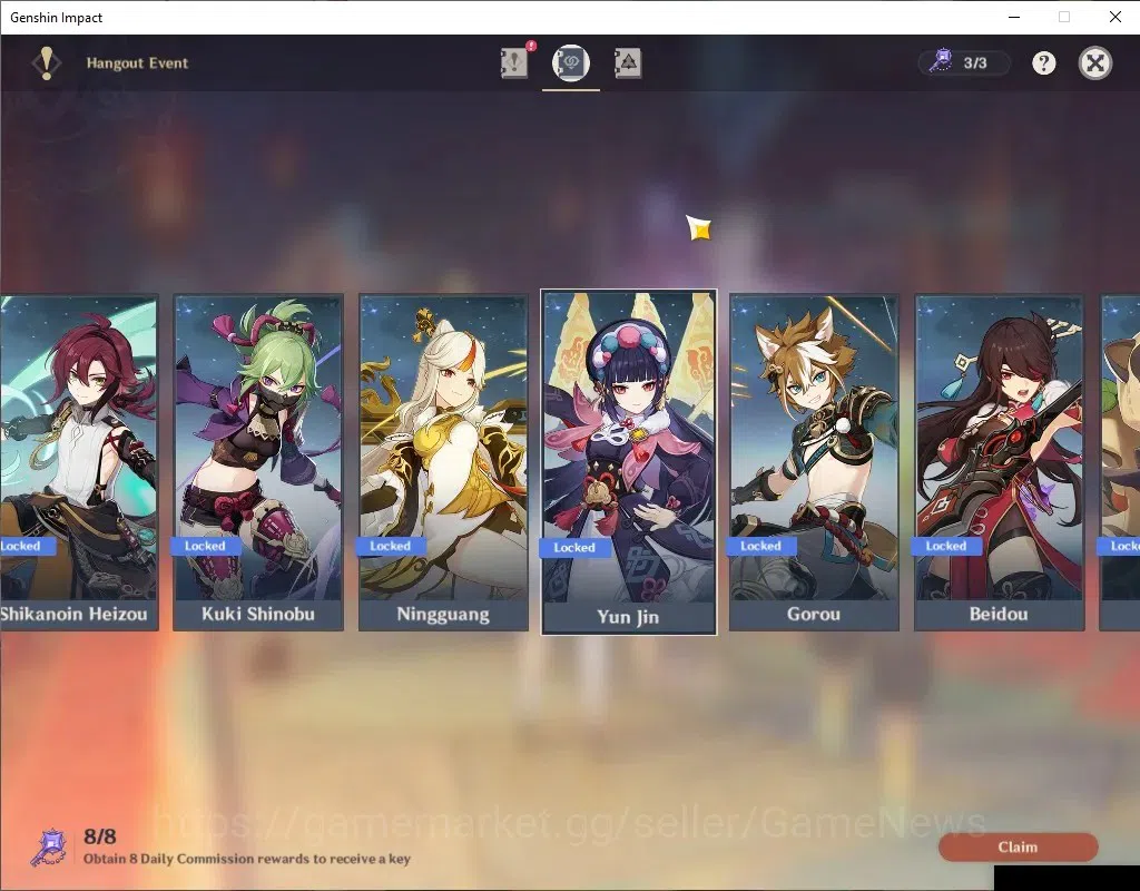 Genshin Impact Accounts End Game ASIA |AR 56 |4 Limited + 3 (*5Wep) |Ineffa+Sign,Durin,Mualani,Nahida |Starcaller Watch |Mc 15