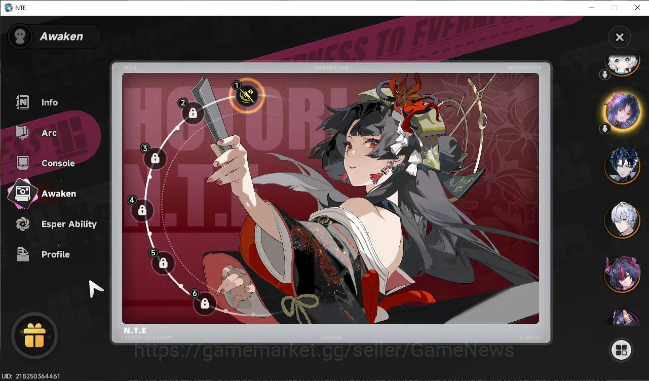 Neverness to Everness Accounts Global SEA|HL 26|TL 14|6 SSR 3 Limit [HotoriA1+Outfit,Shinku,Chaos],Jiuyuan,etc|1 Selector|2 5