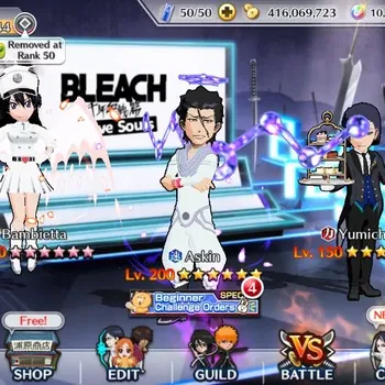 Bleach: Brave Souls Accounts Starter Global | 64K BP+10K Orb|Fresh Story|Askin TYBW25|Bambietta TYBW VSD|Yumichika TMV|Check