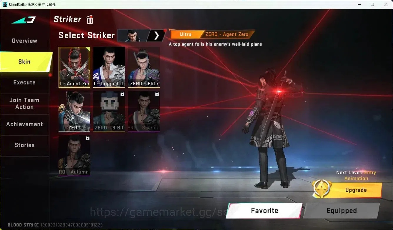 Blood Strike Accounts ASIA|ETERNAL=AUG(LVL4)|ULTRA=BTFLY KNIFE|EVOFED=FA image 12