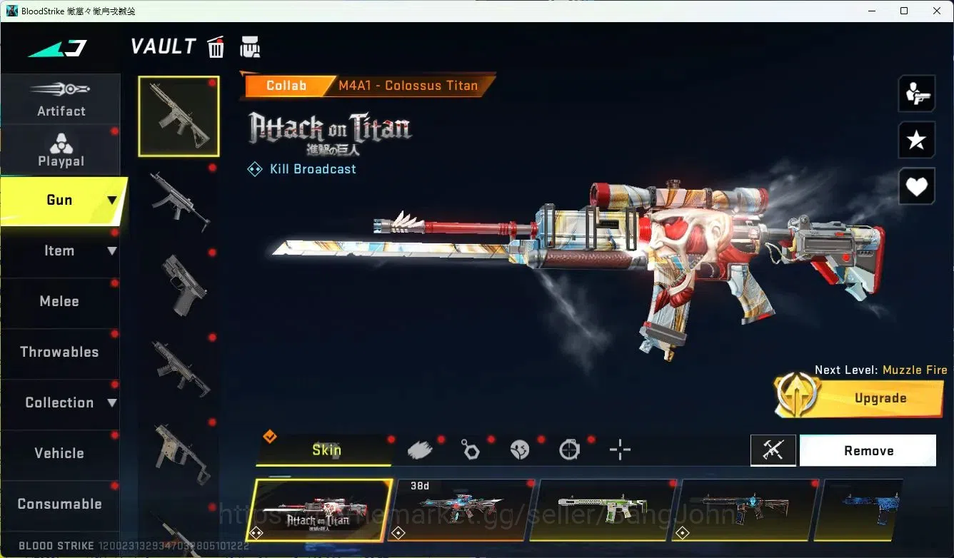 Blood Strike Accounts ASIA|ETERNAL=AUG(LVL4)|ULTRA=BTFLY KNIFE|EVOFED=FA image 14