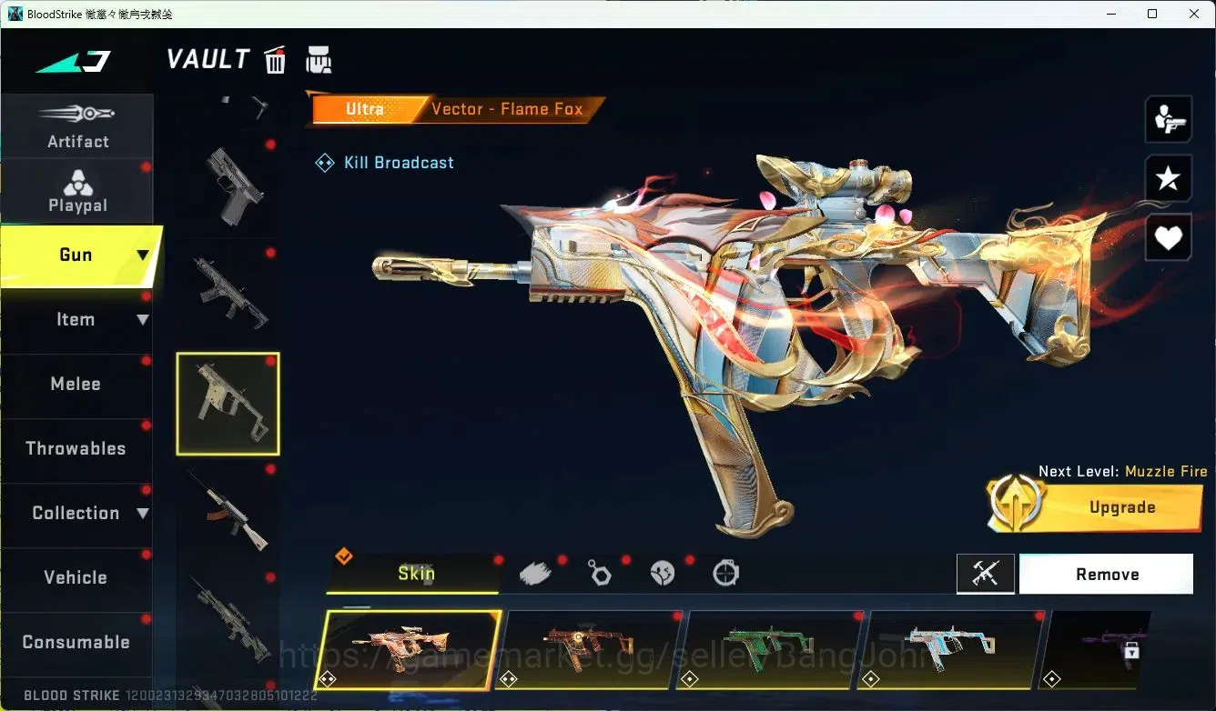Blood Strike Accounts ASIA|ETERNAL=AUG(LVL4)|ULTRA=BTFLY KNIFE|EVOFED=FA image 16