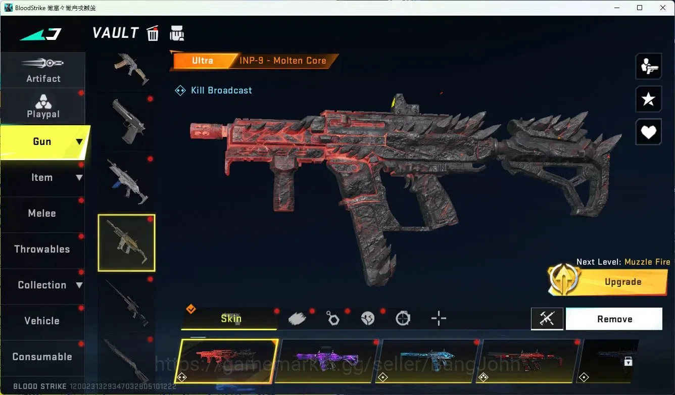 Blood Strike Accounts ASIA|ETERNAL=AUG(LVL4)|ULTRA=BTFLY KNIFE|EVOFED=FA image 20