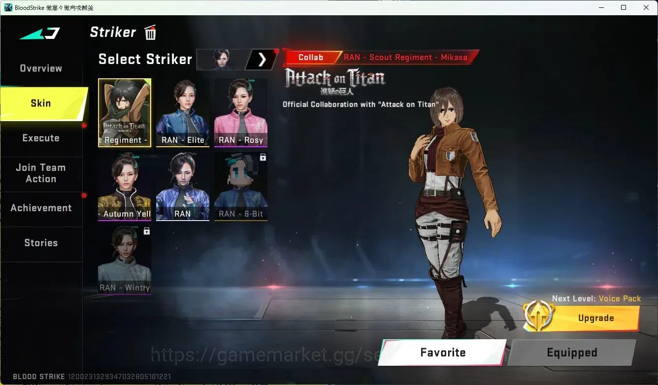 Blood Strike Accounts ASIA|ETERNAL=AUG(LVL4)|ULTRA=BTFLY KNIFE|EVOFED=FA image 9