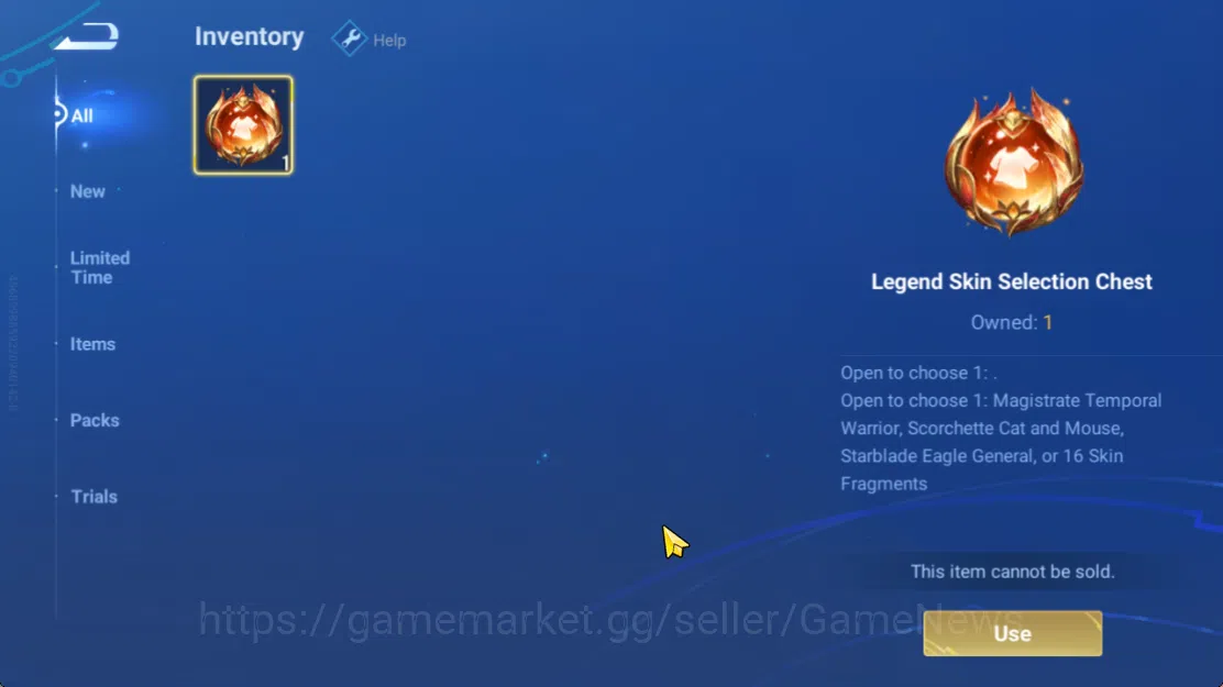 Honor of Kings Accounts Hero 7 |Starter with Legend Skin Selection Chest(D image 3
