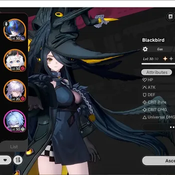 Neverness to Everness Accounts Global SEA|HL 40|TL 14|7 S-Class, 3 Limited|BlackBird,(Shinku,Zankou+Outfit)+Sign|5 Glider