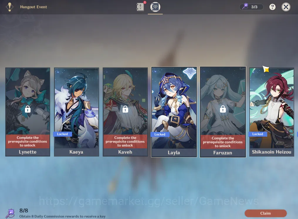 Genshin Impact Accounts ASIA|AR56|4Limited +2(*5Weapon)|Skirk,Flint,Columb image 16