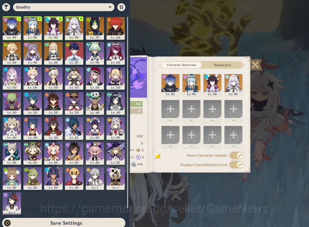 Genshin Impact Accounts ASIA|AR56|4Limited +2(*5Weapon)|Skirk,Flint,Columb image 2