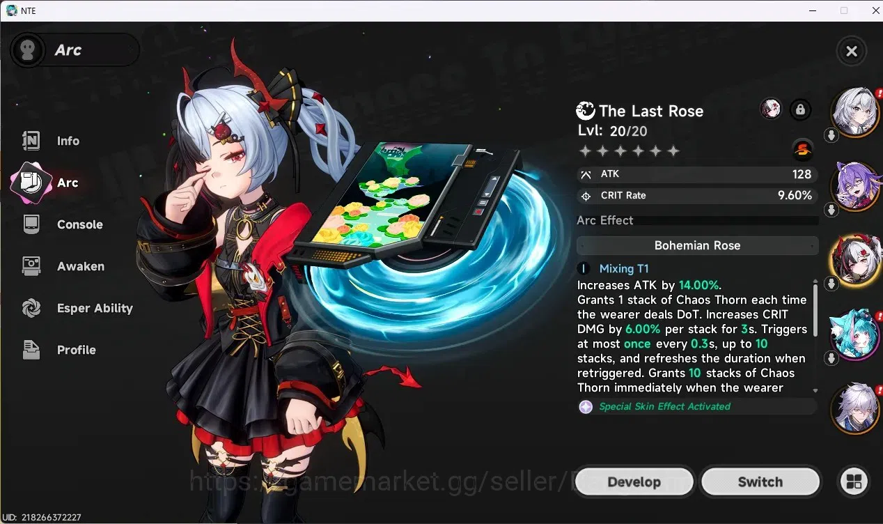 Neverness to Everness Accounts NA | Lv 14 | 3 S-Class (Lacrimosa+Sign+Gilded Outf image 3