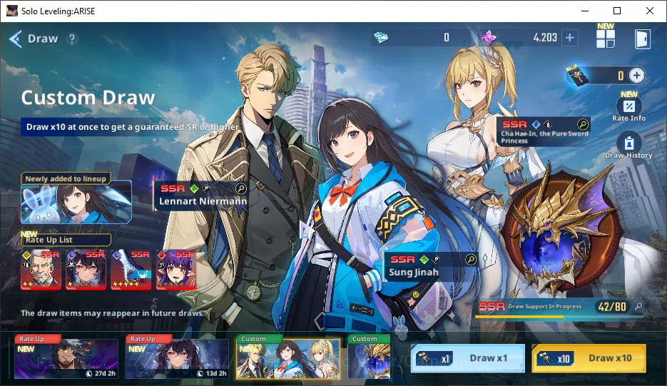 Solo Leveling: ARISE Accounts Power 768K| 13SSR (Cha Hae-In A6+SignA8, Mirei A5+ image 11