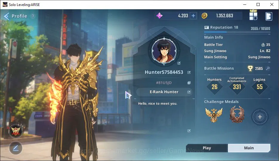 Solo Leveling: ARISE Accounts Power 768K| 13SSR (Cha Hae-In A6+SignA8, Mirei A5+ image 2
