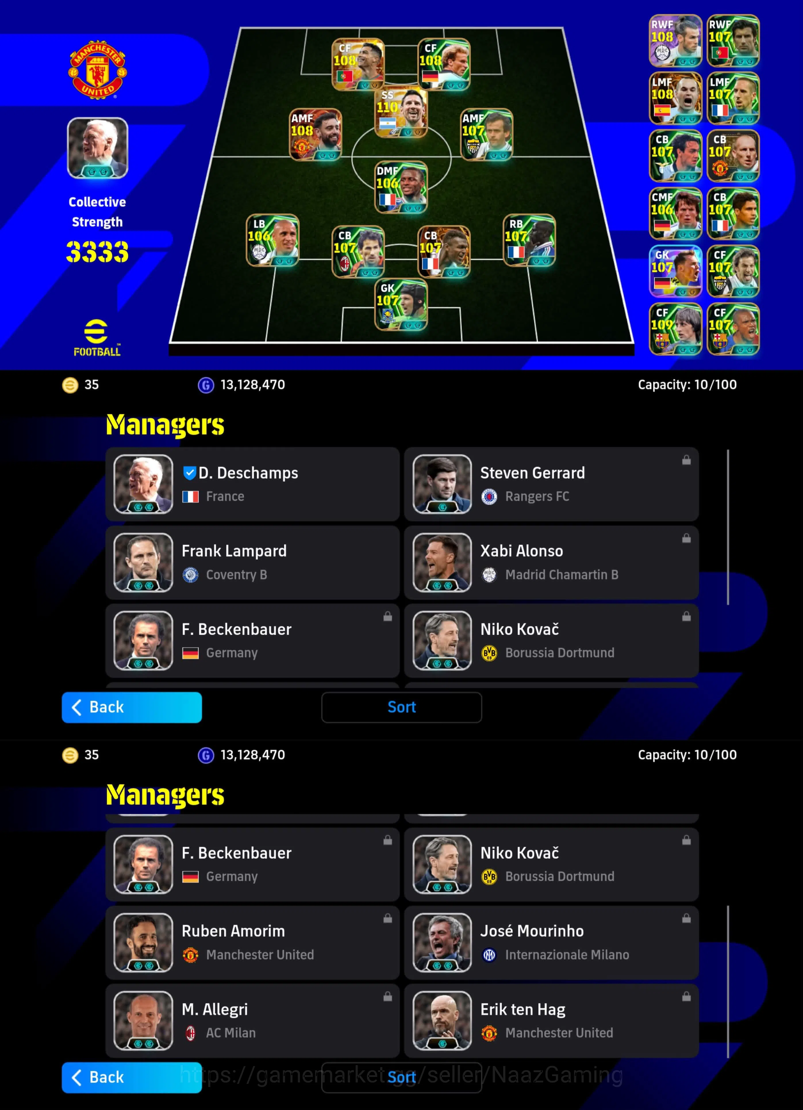 Buy eFootball Accounts - 3333+ Master Piece I Koller On I Andriod