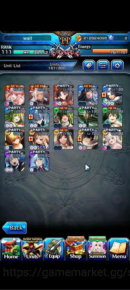 Grand Summoners Accounts Global|Rank 111|17 Ascend|[Inumuta,UP Roy,Chloe,DL image 3