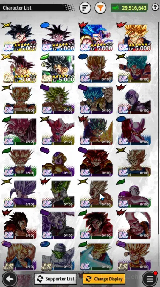 Dragon Ball Legends Accounts Android | Lvl 157|29.5M Total Power|16.1K CC|2 LR| image 2