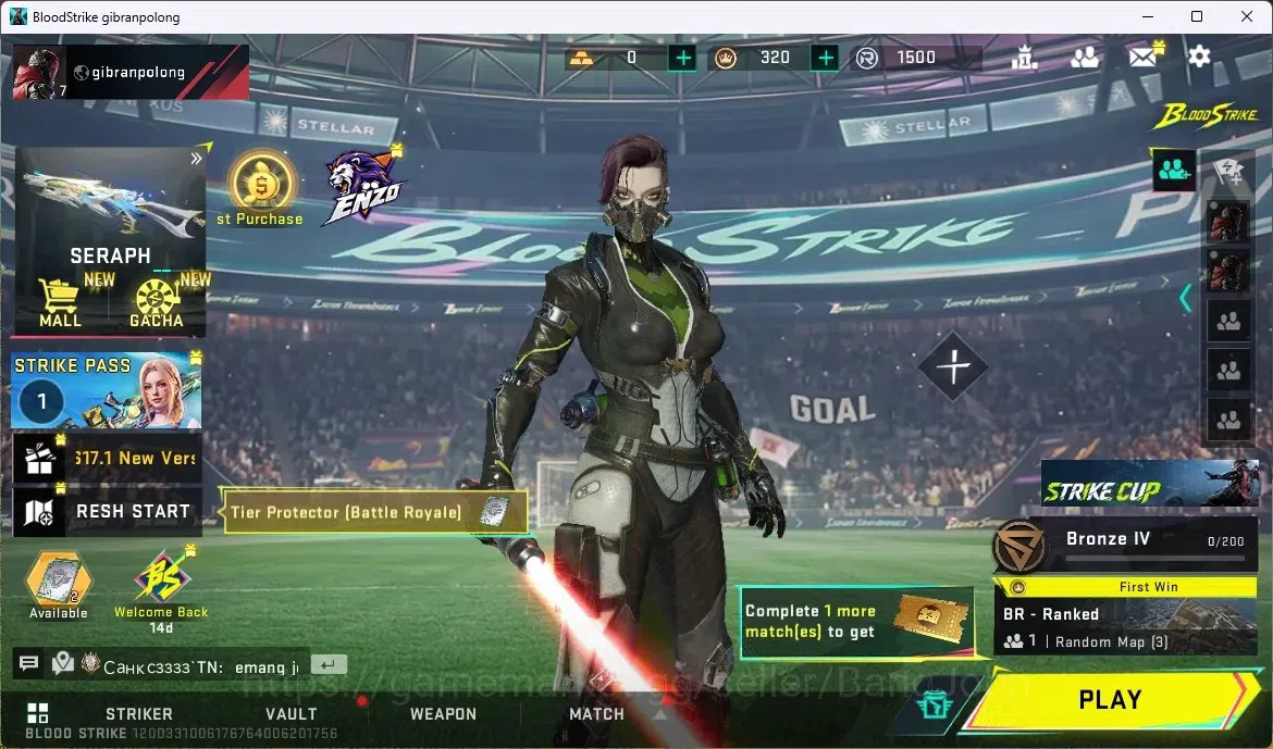 Blood Strike Accounts ASIA | 1 ULTRA MELEE: Lightblade-Dark Force | 1 LE image 5