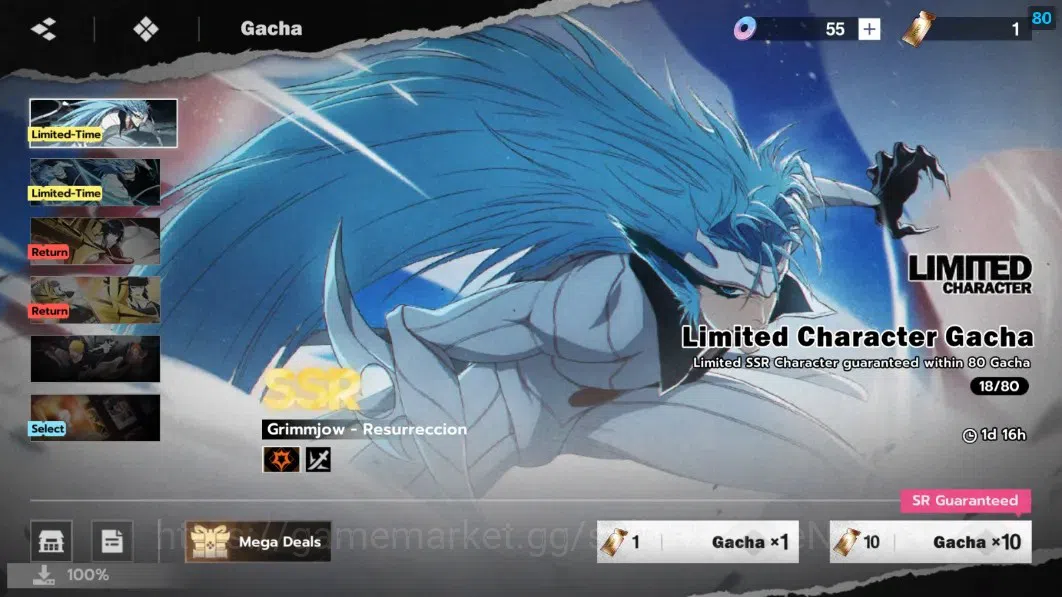 BLEACH: Soul Resonance Accounts NuverseSEA|Lv25|4 SSR[Grimjow,Ichigo Bankai]+Stamp image 18