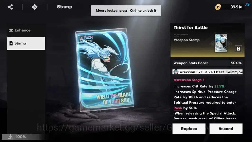 BLEACH: Soul Resonance Accounts NuverseSEA|Lv25|4 SSR[Grimjow,Ichigo Bankai]+Stamp image 5