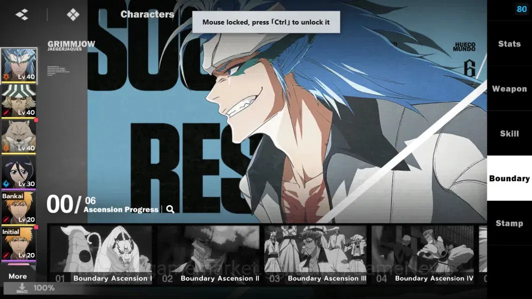 BLEACH: Soul Resonance Accounts NuverseSEA|Lv25|4 SSR[Grimjow,Ichigo Bankai]+Stamp image 6