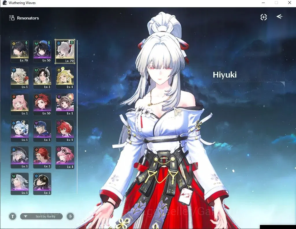 Wuthering Waves Accounts EU | UL 50 | 1 Limited | [Hiyuki R6+Sign] | Data B image 2